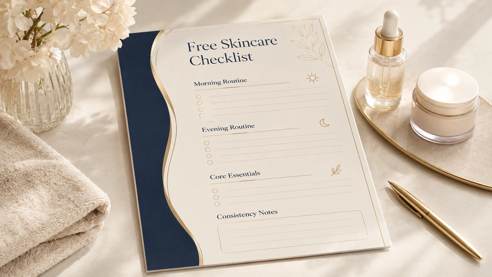 Free Skincare Checklist from LuxeSkinDaily